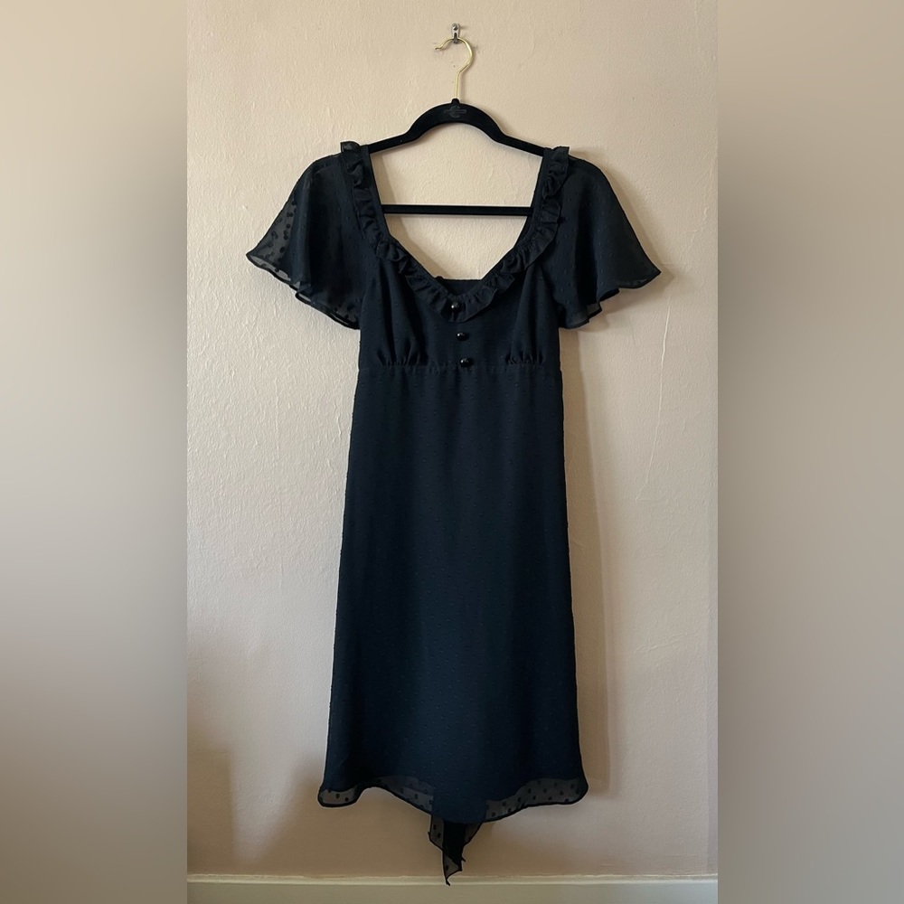 NWT Alice Temperley for Target Black Swiss Dot Ruffle Dress 5